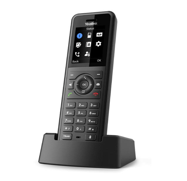 Yealink W57R Professional Business DECT Handset, 1.8 ft Color Screen, HD Voice, up to 40 hrs talk time, 575 hrs standby, Vibration alarm, No Perception