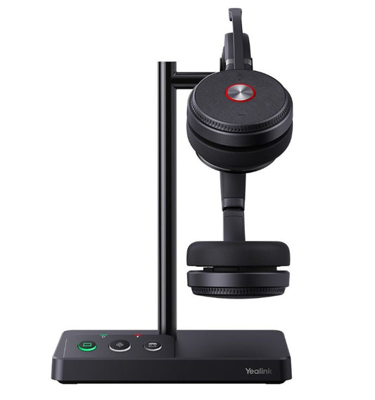 Yealink WH62 Dual UC DECT Wireless Headset, Busylight On Headset, Leather Ear Cushions, Microsoft Teams  UC Certified,Noise Killer, HD voice, 2Mics