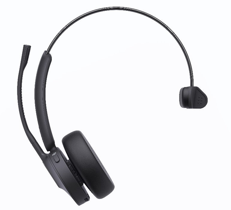 Yealink WH64 Hybrid Mono UC DECT Wireless Headset, DECT  Bluetooth Hybrid Wireless Technology, 3-Mic Noise Cancellation,UC Certified,  Dongle WDD60