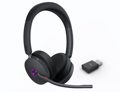 Yealink WH68 Dual Teams Hybrid  DECT  Bluetooth Hybrid Wireless Technology, 4-Mic Hybrid ANC, 4-Mic Noise Cancellation, All-Day-Wearing Comfort WDD60