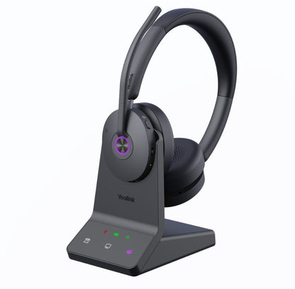 Yealink WH68 Dual Teams DECT  Bluetooth Hybrid Wireless Technology, 4-Mic Hybrid ANC, 4-Mic Noise Cancellation, All-Day-Wearing Comfort