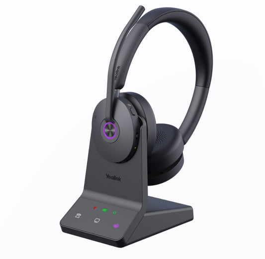 Yealink WH68 Dual Teams DECT  Bluetooth Hybrid Wireless Technology, 4-Mic Hybrid ANC, 4-Mic Noise Cancellation, All-Day-Wearing Comfort