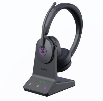 Yealink WH68 Dual Teams DECT  Bluetooth Hybrid Wireless Technology, 4-Mic Hybrid ANC, 4-Mic Noise Cancellation, All-Day-Wearing Comfort