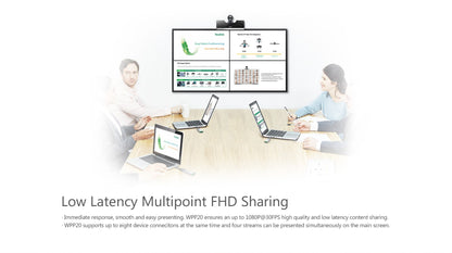 Yealink WPP20 Wireless Presentation Pod, To Suit Conference Systems, Combining A Self-Built 5G Wi-Fi, 1080p30fps, AirPlay