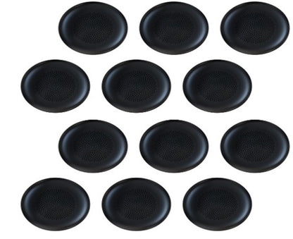 Yealink YHA-LEC New Version 3311060 Replacement Leather Ear Cushion for WH62  WH66, Black, 12 PCS, not compatible with UH36 YHS36