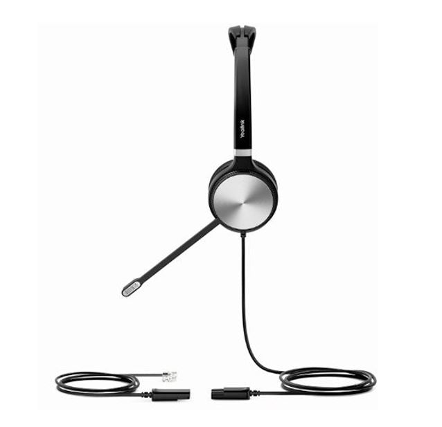 Yealink YHS36 Mono, Wideband Headset for IP phone, Monaural Ear, RJ9 Headset Jack, Noise-canceling Microphone, Hearing Protection, Leather Ear Cushion