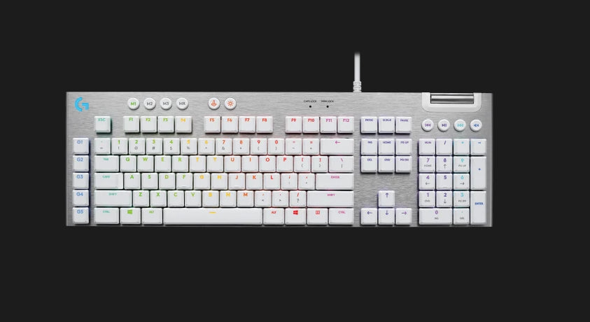 (LS) Logitech G815 LightSync RGB Mechanical Gaming Clicky Keyboard 2x USB ports (1x keyboard, 1x USB passthrough port) Ultra-thin design