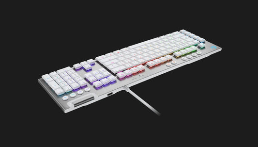 (LS) Logitech G815 LightSync RGB Mechanical Gaming Clicky Keyboard 2x USB ports (1x keyboard, 1x USB passthrough port) Ultra-thin design