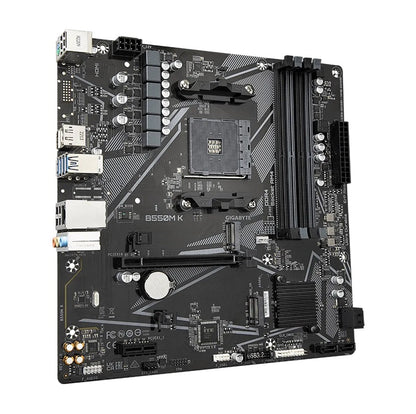Gigabyte B550MK AMD AM4 M-ATX Motherboard 4x DDR4~128GB,1x PCIe x16, 1 x PCIe x1, 2x M.2, 4x SATA , 4x USB 3.2,  4x USB 2.0