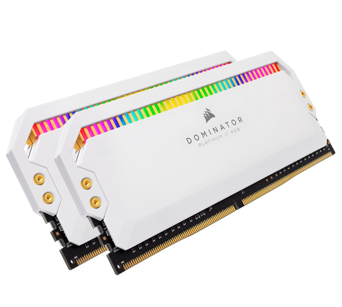 (LS CMT16GX4M2C3600C18)Corsair Dominator Platinum RGB 16GB (2x8GB) DDR4 3600MHz C18 1.35V UDIMM XMP 2.0 White Heatspreaders Desktop PC Gaming Memory