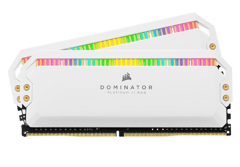 (LS CMT16GX4M2C3600C18)Corsair Dominator Platinum RGB 16GB (2x8GB) DDR4 3600MHz C18 1.35V UDIMM XMP 2.0 White Heatspreaders Desktop PC Gaming Memory