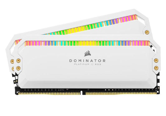 (LS CMT16GX4M2C3600C18)Corsair Dominator Platinum RGB 16GB (2x8GB) DDR4 3600MHz C18 1.35V UDIMM XMP 2.0 White Heatspreaders Desktop PC Gaming Memory