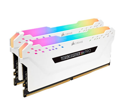 (LS)Corsair Vengeance RGB PRO 16GB (2x8GB) DDR4 3200MHz C16 Desktop Gaming Memory White