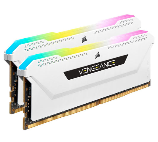 (LS)Corsair Vengeance RGB PRO SL 16GB (2x8GB) DDR4 3200Mhz C16 White Heatspreader Desktop Gaming Memory