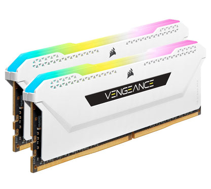 (LS)Corsair Vengeance RGB PRO SL 16GB (2x8GB) DDR4 3200Mhz C16 White Heatspreader Desktop Gaming Memory
