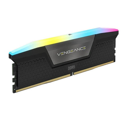 (LS) Corsair Vengeance RGB 64GB (2x32GB) DDR5 UDIMM 6000MHz C40 1.35V Desktop Gaming Memory Black