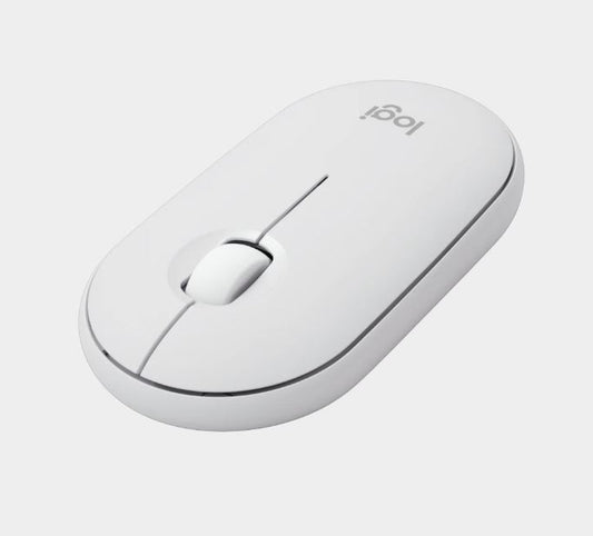 (LS)Logitech Pebble M350S Wireless Optical Mouse White  Graphite 1000 dpi  Bluetooth Low Energy