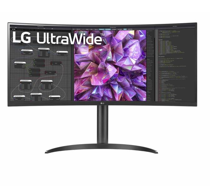 (LS)LG 34 ft IPS QHD 34WQ75C Ultra-Wide QHD Curved 3440x1440 1000R 5ms HDR10 sRGB IPS DP HDMI USB-C 90w PD LAN VESA Tilt Height Range Monitor