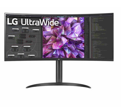 (LS)LG 34 ft IPS QHD 34WQ75C Ultra-Wide QHD Curved 3440x1440 1000R 5ms HDR10 sRGB IPS DP HDMI USB-C 90w PD LAN VESA Tilt Height Range Monitor