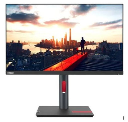 LENOVO ThinkVision P24h-30 23.8 ft 24 ft QHD USB-C Docking Monitor 2K 2560x1440 16:9 IPS Height Adjustable Tilt Swivel Pivot DP HDMI USB-C LAN USB3.2 Hub