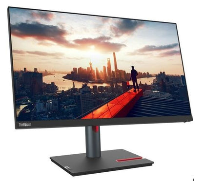 LENOVO ThinkVision P24h-30 23.8 ft 24 ft QHD USB-C Docking Monitor 2K 2560x1440 16:9 IPS Height Adjustable Tilt Swivel Pivot DP HDMI USB-C LAN USB3.2 Hub