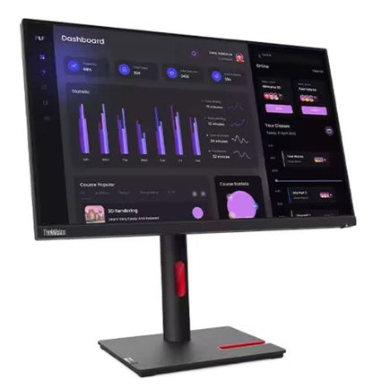 LENOVO ThinkVision T24I-30 23.8 ft 24 ft 60Hz FHD Monitor 1920x1080 16:9 Anti-Glare Height Adjustable Titl Swivel Pivot 4xUSB3.2 Hub VGA DP HDMI Audio 3yr