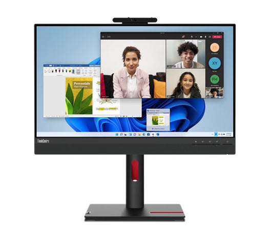 LENOVO ThinkCentre Tiny-in-One 23.8 ft 24 ft FHD TOUCH 60Hz 1920x1080 16:9 4ms Height Adjust Tilt Swivel Pivot Webcam Mic HDMI DP IPS USB3.2 Anti-glare