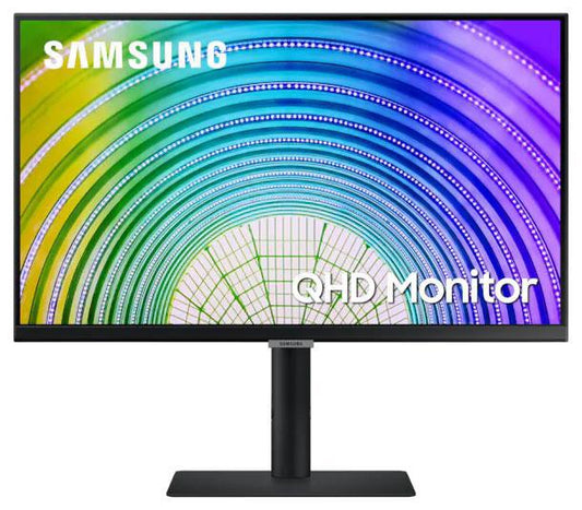Samsung 24 ft S6U 2K QHD 75Hz FreeSync HDR10 IPS Monitor USB-C LAN 2560x1440 5ms Height Adjust Tilt Swivel Pivot DisplayPort HDMI 3xUSB-A VESA PiP PbP