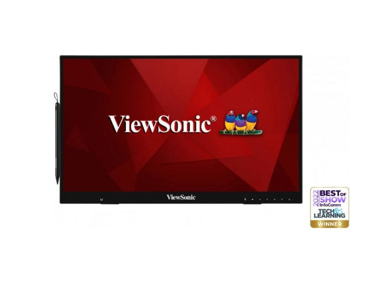 ViewSonic 24 ft ID2465 Touch Monitor with MPP 2.0 Active Pen, 10 Point Touch, Teach  Learning Award, Education, Retail, Commercial