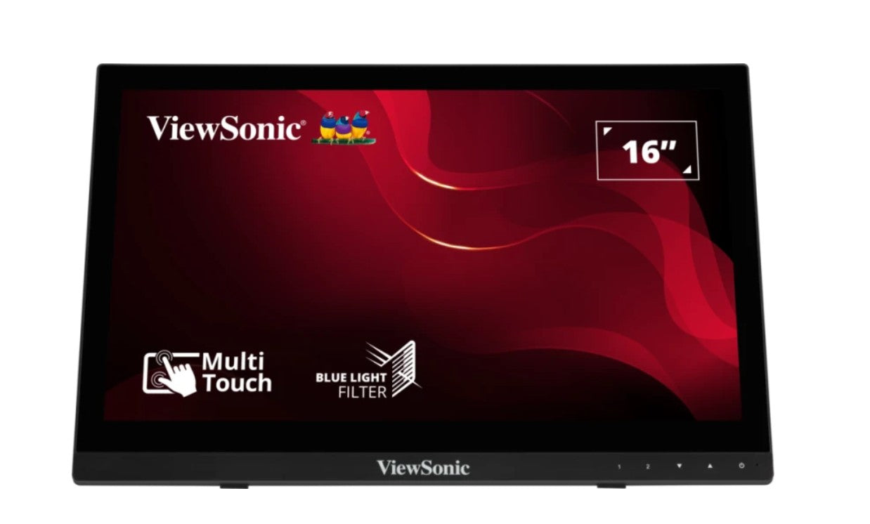 ViewSonic TD1630-3 16 ft 10 Point Projected Capactitive Touch, HDMI and VGA, Dual Speakers, Durable, Scratch Resistant, VESA 75, Monitor. KIOSK