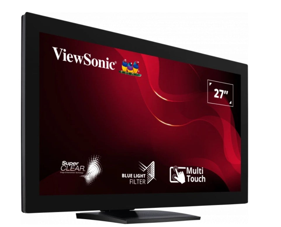 ViewSonic 27 ft TD2760 10-point Touch Screen, RS232 Serial Port, Advance Ergonomic Tilt or flat. Supports Winodws, Chrom, Linux, Android, Monitor,