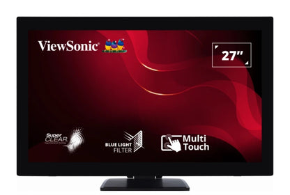 ViewSonic 27 ft TD2760 10-point Touch Screen, RS232 Serial Port, Advance Ergonomic Tilt or flat. Supports Winodws, Chrom, Linux, Android, Monitor,