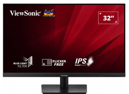 ViewSonic 32 ft VA3209U-2K 2K QHD, USB-C, SuperClear IPS, HDR10, Speakers, HDMI x 2, DP X 1, VESA 100x100 Borderless, Business Monitor (LS)
