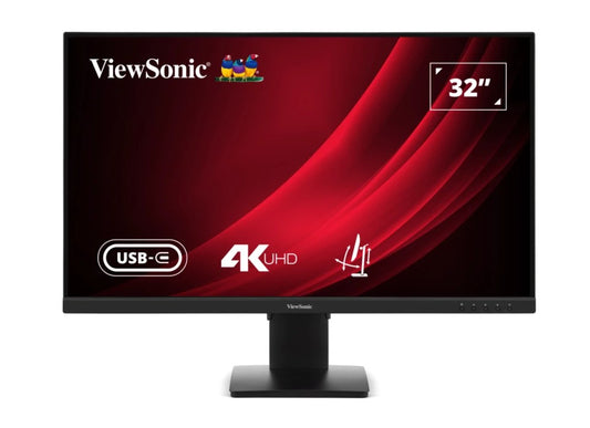 ViewSonic 32 ft VG 4K SuperClear IPS, USB-C, DP, Height Adjust,  3y Advance Replacement, Business Pro Monitor