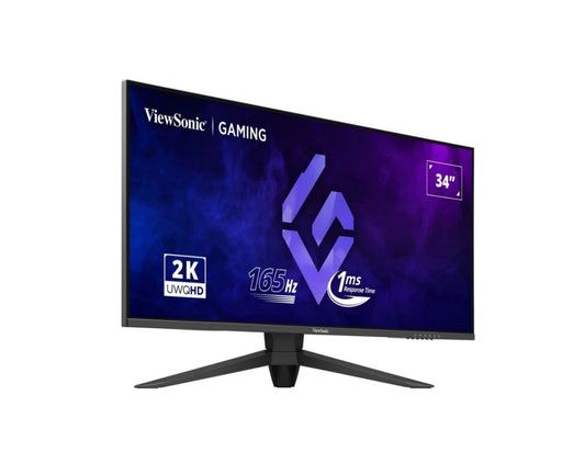 ViewSonic 34 ft IPS UWQHD 3440x1440, 165Hz, 1ms, HDR10,  21:9,Ultra Wide, SuperClear IPS, Office Gaming Monitor MNV-VX3480-2K-PRO (LS)