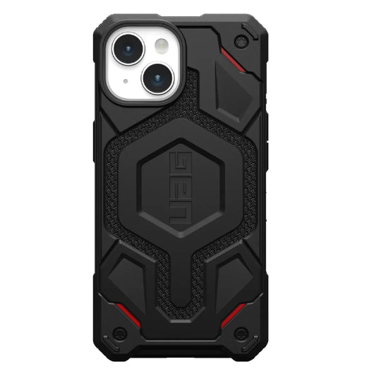UAG Monarch Pro MagSafe Kevlar Apple iPhone 15 (6.1 ft) Rugged Case - Kevlar Black(114219113940),25ft. Drop Protection (7.6M), 10 Years Warranty