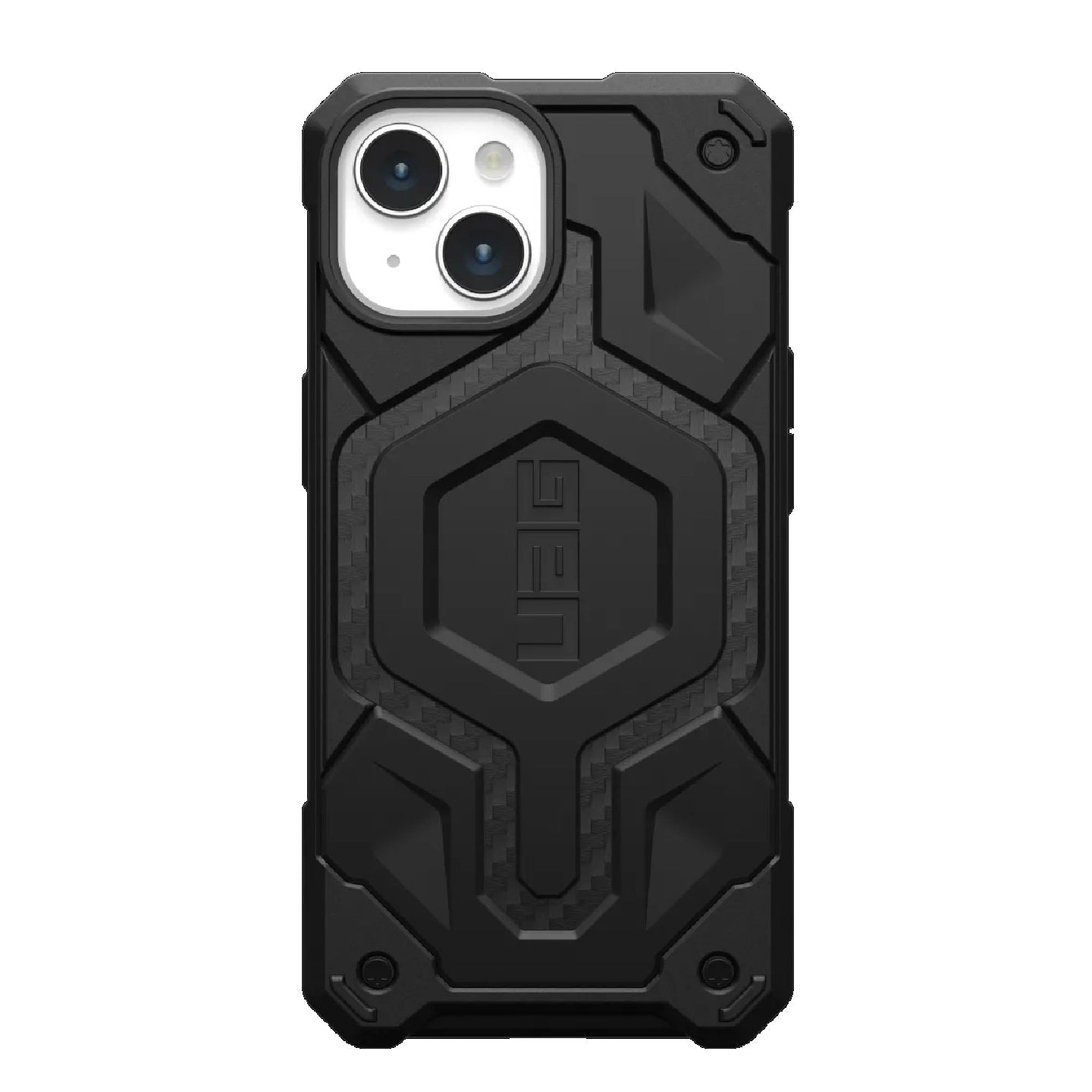 UAG Monarch Pro MagSafe Apple iPhone 15 (6.1 ft) Rugged Case - Carbon Fiber (114219114242),25ft. Drop Protection (7.6M), 10 Years Warranty