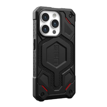 UAG Monarch Pro MagSafe Apple iPhone 15 Pro (6.1 ft) Rugged Case - Kevlar Black (114221113940), 25ft. Drop Protection(7.6M), 10 Years Warranty