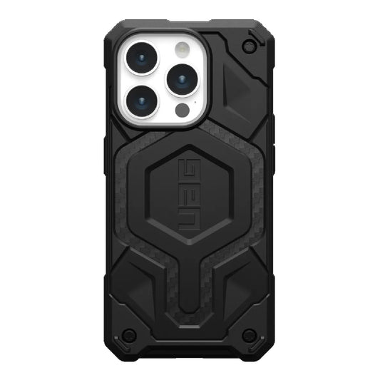 UAG Monarch Pro MagSafe Apple iPhone 15 Pro (6.1 ft) Rugged Case - Carbon Fiber (114221114242), 25ft. Drop Protection(7.6M), 10 Years Warranty