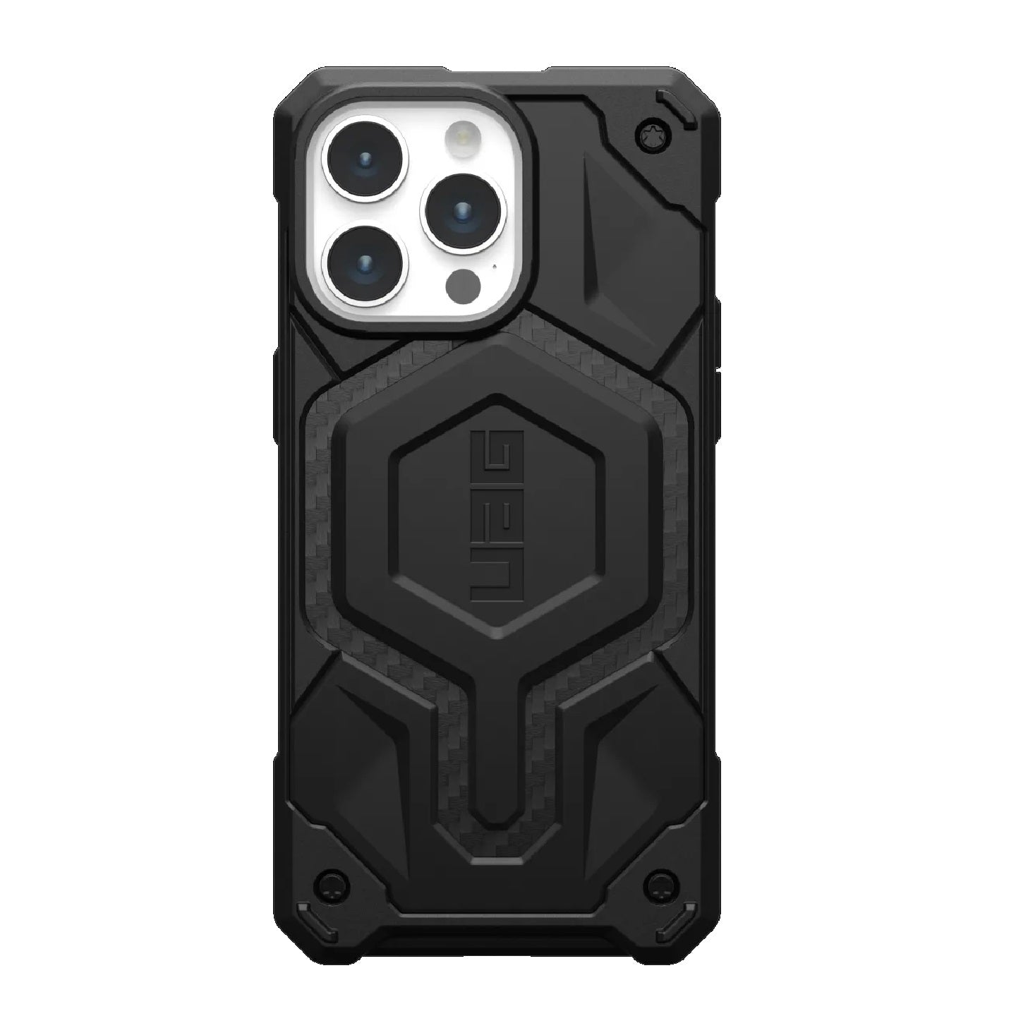 UAG Monarch Pro MagSafe Apple iPhone 15 Pro Max (6.7 ft) Rugged Case - Carbon Fiber (114222114242), 25ft. Drop Protection (7.6M), 10 Years Warranty