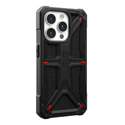 UAG Monarch Kevlar Apple iPhone 15 Pro (6.1 ft) Rugged Case - Kevlar Black(114278113940),20ft. Drop Protection(6M),5 Layers Protection,10 Years Warranty