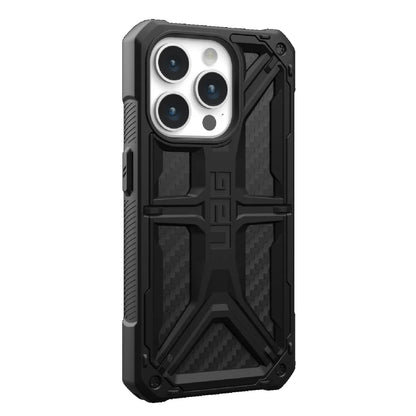 UAG Monarch Apple iPhone 15 Pro (6.1 ft) Rugged Case - Carbon Fiber (114278114242), 20ft. Drop Protection (6M), 5 Layers Protection, 10 Years Warranty