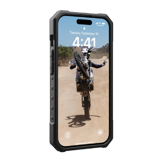 UAG Pathfinder MagSafe Apple iPhone 15 Pro (6.1 ft) Rugged Case - Ash (114281113131),18ft. Drop Protection (5.4M), Tactical Grip, 10 Years Warranty