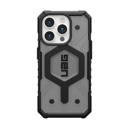 UAG Pathfinder MagSafe Apple iPhone 15 Pro (6.1 ft) Rugged Case - Ash (114281113131),18ft. Drop Protection (5.4M), Tactical Grip, 10 Years Warranty