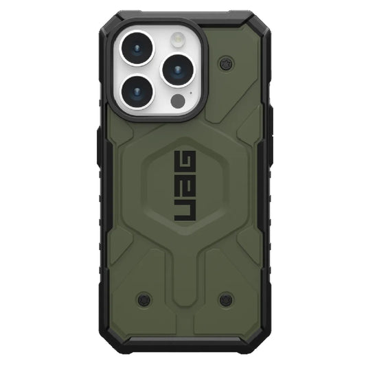 UAG Pathfinder MagSafe Apple iPhone 15 Pro (6.1 ft) Rugged Case - Olive Drab (114281117272),18ft. Drop Protection (5.4M),Tactical Grip,10 Years Warranty