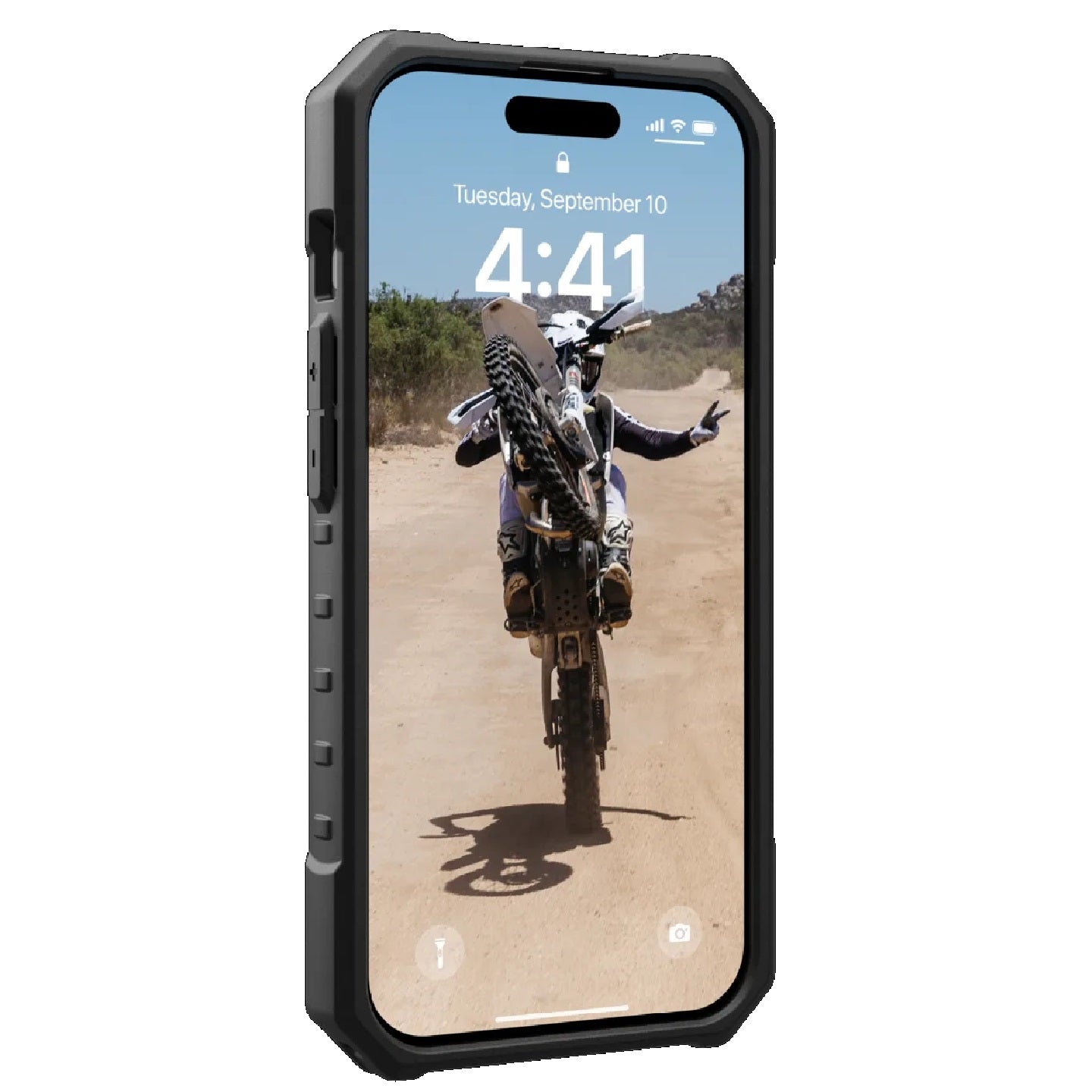 UAG Pathfinder MagSafe Apple iPhone 15 Pro (6.1 ft) Rugged Case - Olive Drab (114281117272),18ft. Drop Protection (5.4M),Tactical Grip,10 Years Warranty