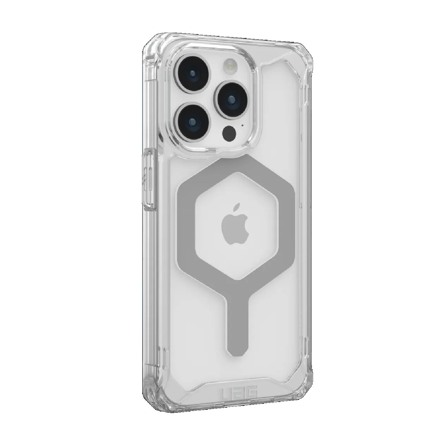 UAG Plyo MagSafe Apple iPhone 15 Pro (6.1 ft) Rugged Case - Ice Silver (114286114333), 16ft. Drop Protection (4.8M), 10 Years Warranty