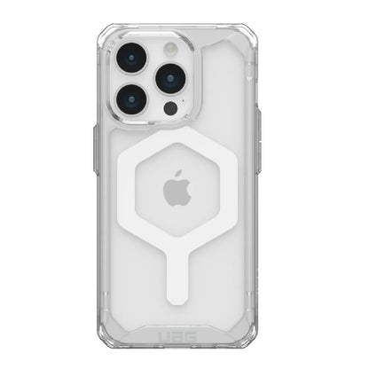 UAG Plyo MagSafe Apple iPhone 15 Pro (6.1 ft) Rugged Case - Ice White (114286114341), 16ft. Drop Protection (4.8M), 10 Years Warranty