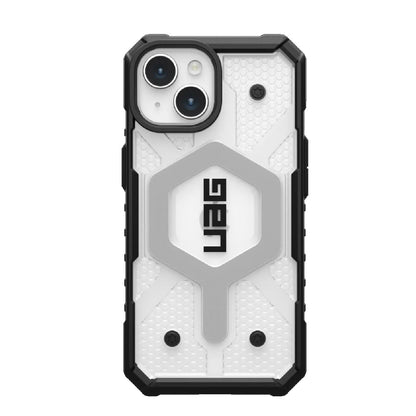 UAG Pathfinder MagSafe Apple iPhone 15 (6.1 ft) Rugged Case - Ice (114291114343), 18ft. Drop Protection (5.4M), Tactical Grip, 10 Years Warranty