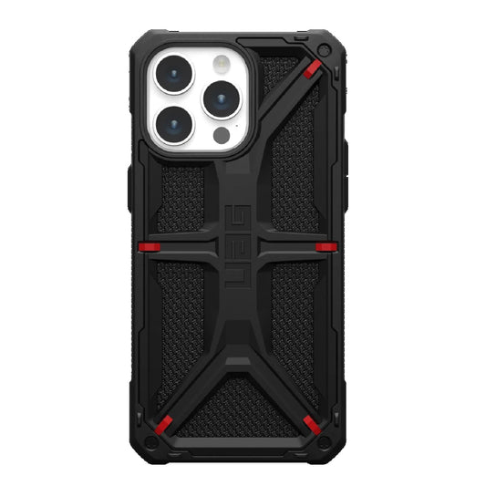 UAG Monarch Kevlar Apple iPhone 15 Pro Max (6.7 ft) Rugged Case - Kevlar Black(114298113940), 20ft. Drop Protection (6M), 10 Years Warranty